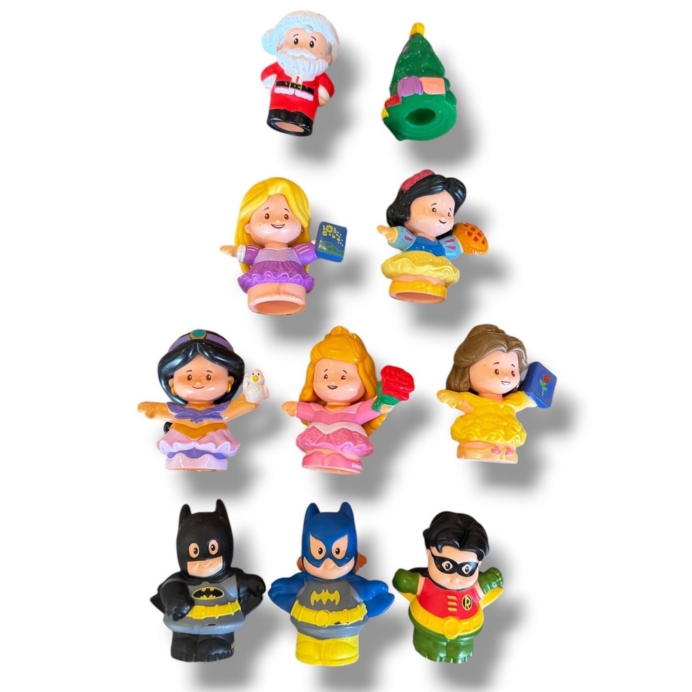 Fisher Price Little People Figures Lot 10pc Toddler Toy Multicolor Princess DC
